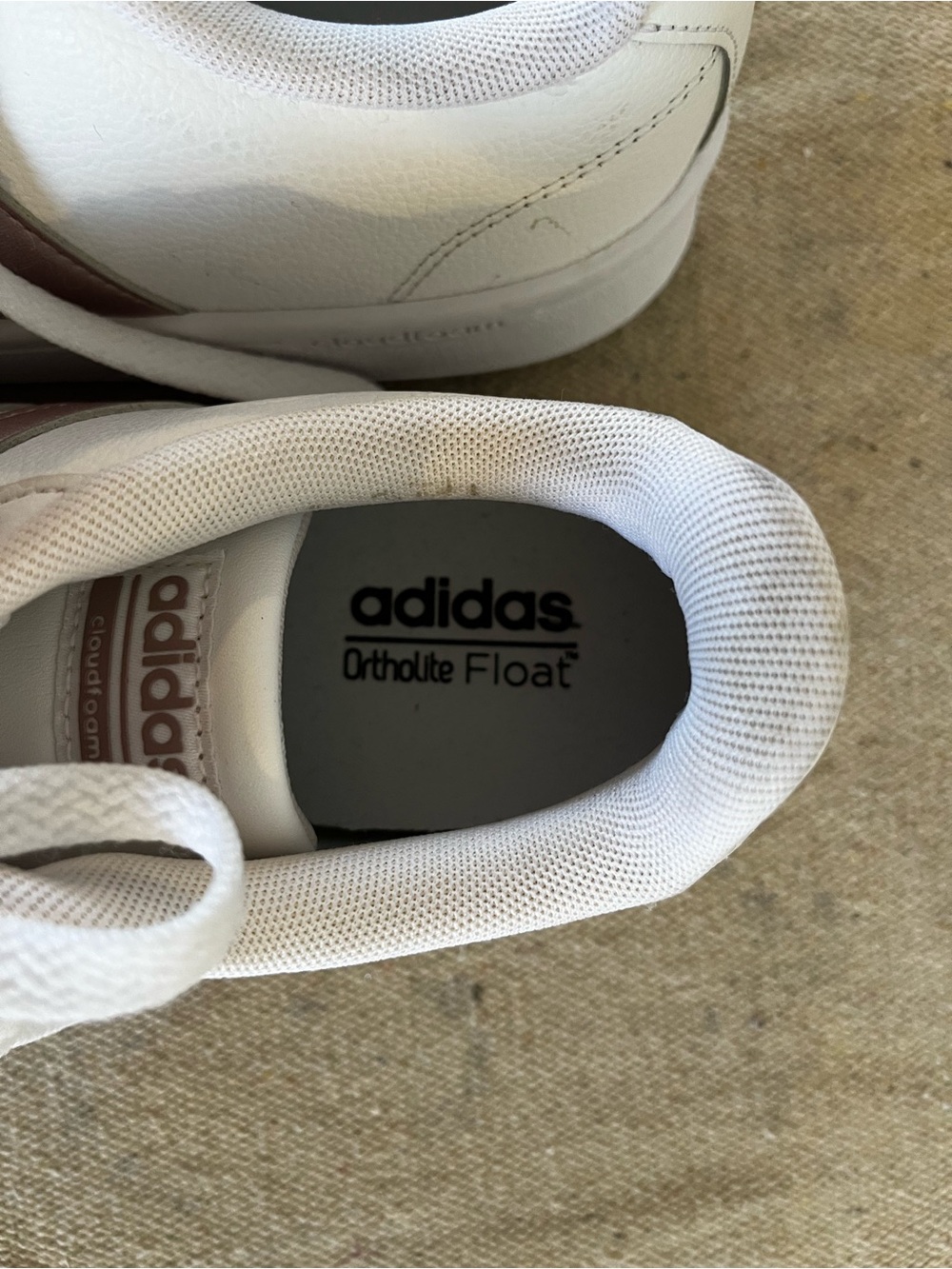 Adidas Woman's Gold Cloudform Grand Court Sneakers Sz 9 - Picture 8 of 9